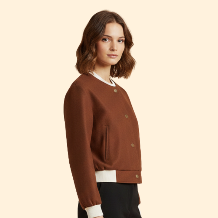 Women's Cropped Bomber Jacket