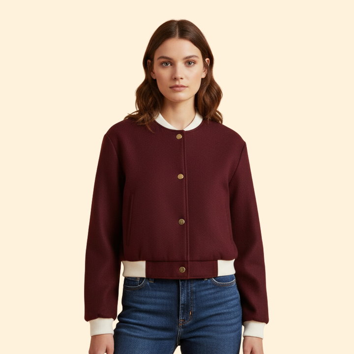 Women's Cropped Bomber Jacket