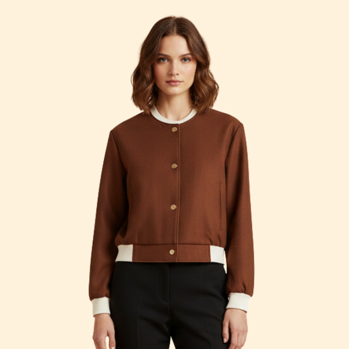 Women's Cropped Bomber Jacket