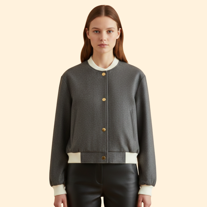 Women's Cropped Bomber Jacket