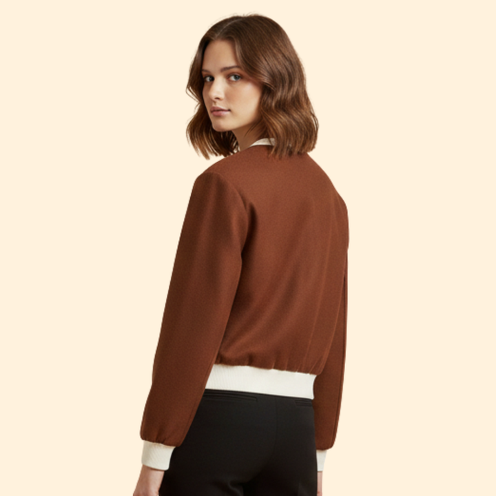 Women's Cropped Bomber Jacket