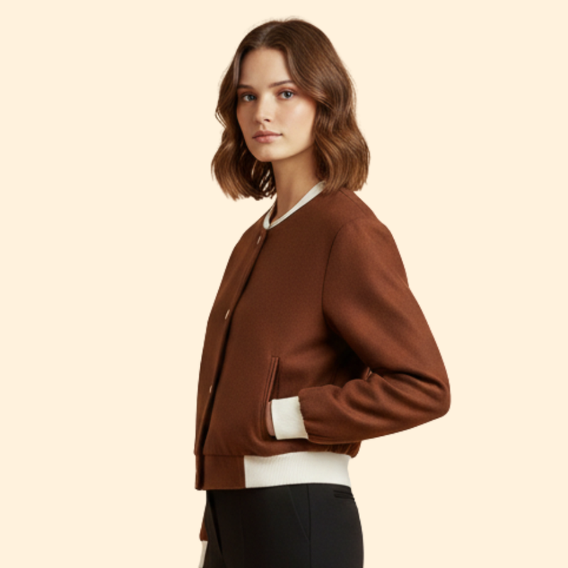 Women's Cropped Bomber Jacket
