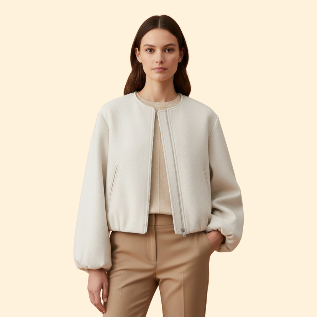 Women’s Bomber Jacket with Side Pockets