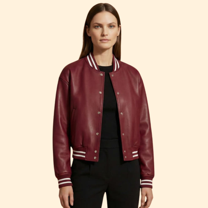 Women's Cropped Bomber Jacket