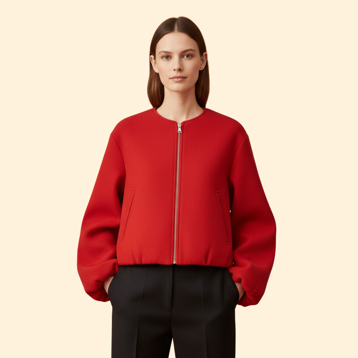 Women’s Bomber Jacket with Side Pockets