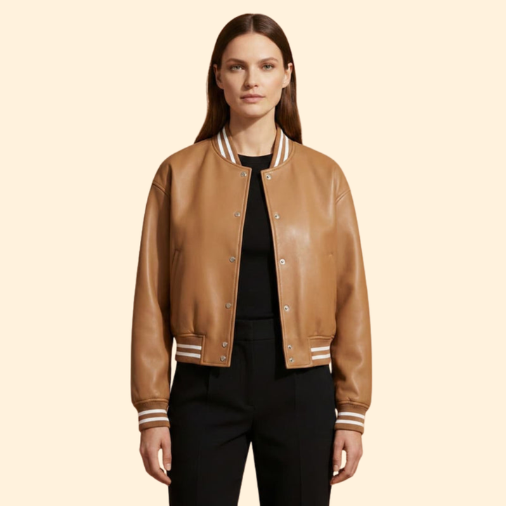 Women's Cropped Bomber Jacket