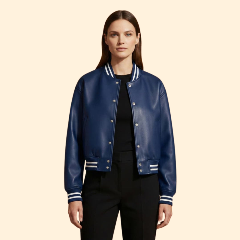 Women's Cropped Bomber Jacket
