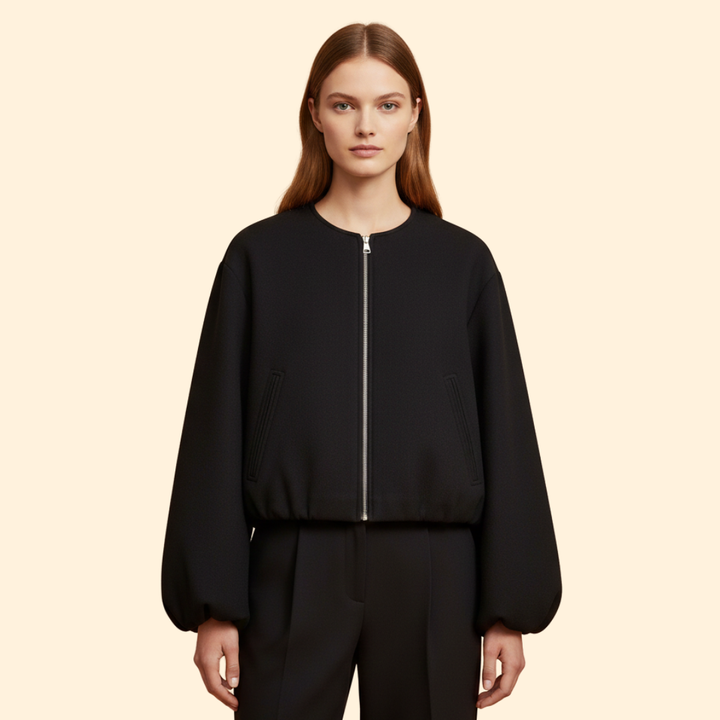 Women’s Bomber Jacket with Side Pockets