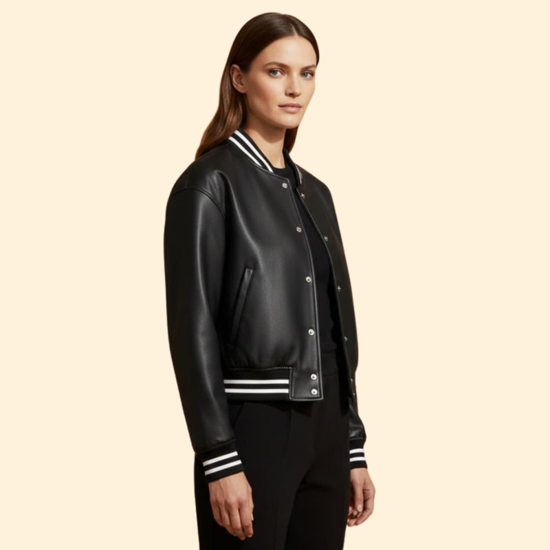 Women's Cropped Bomber Jacket