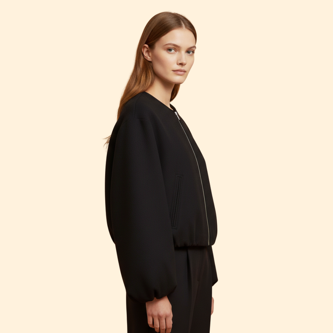 Women’s Bomber Jacket with Side Pockets