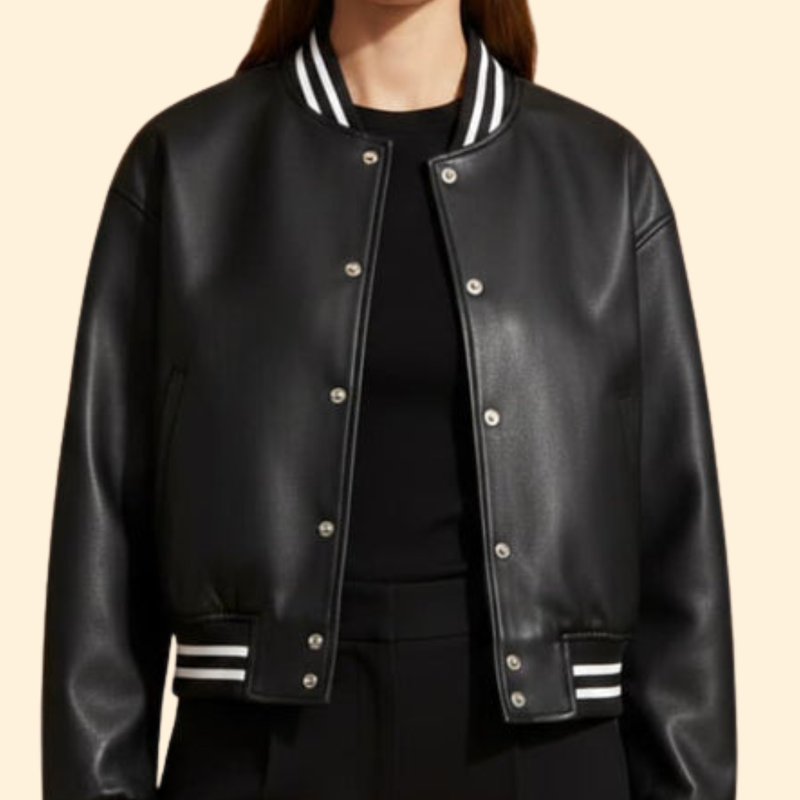 Women's Cropped Bomber Jacket