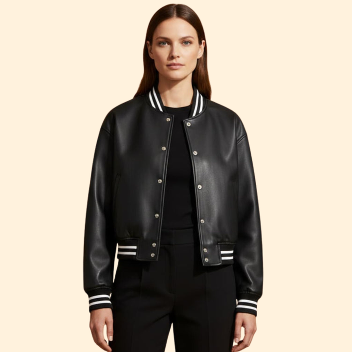 Women's Cropped Bomber Jacket
