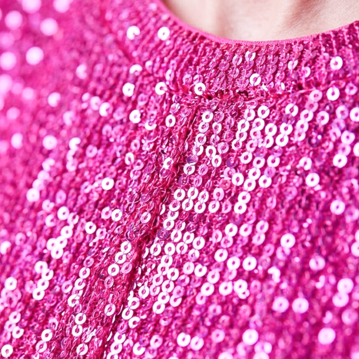 Women’s Elegant Top with Textured Cut and Loose Fit
