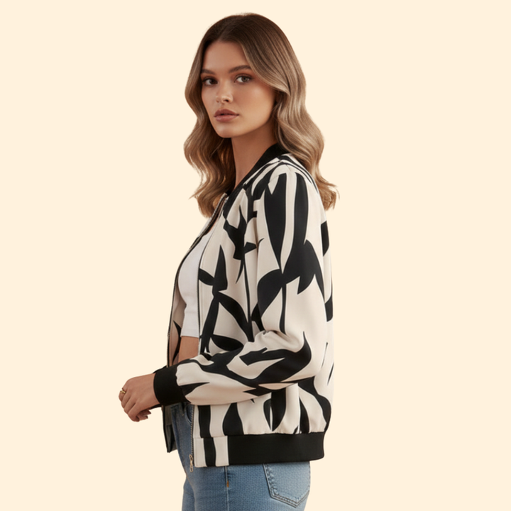 Women's Floral Bomber Jacket