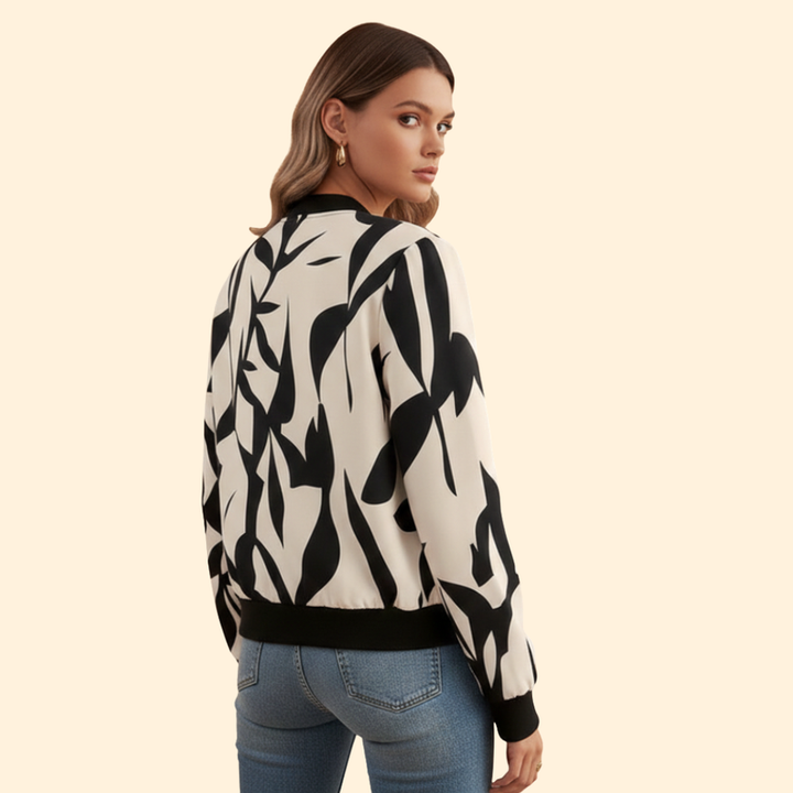 Women's Floral Bomber Jacket