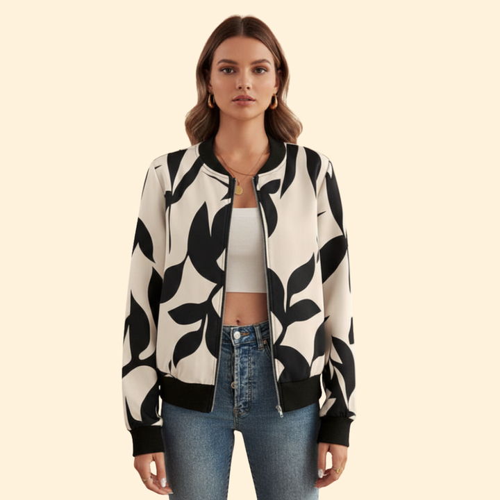 Women's Floral Bomber Jacket