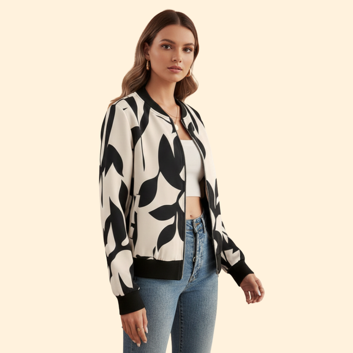 Women's Floral Bomber Jacket