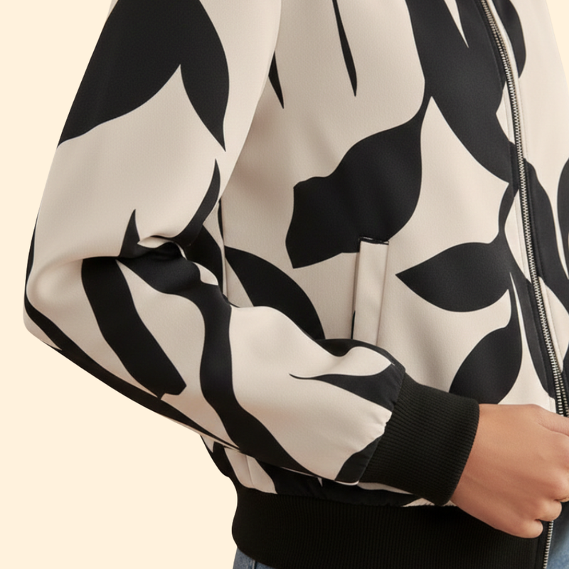 Women's Floral Bomber Jacket