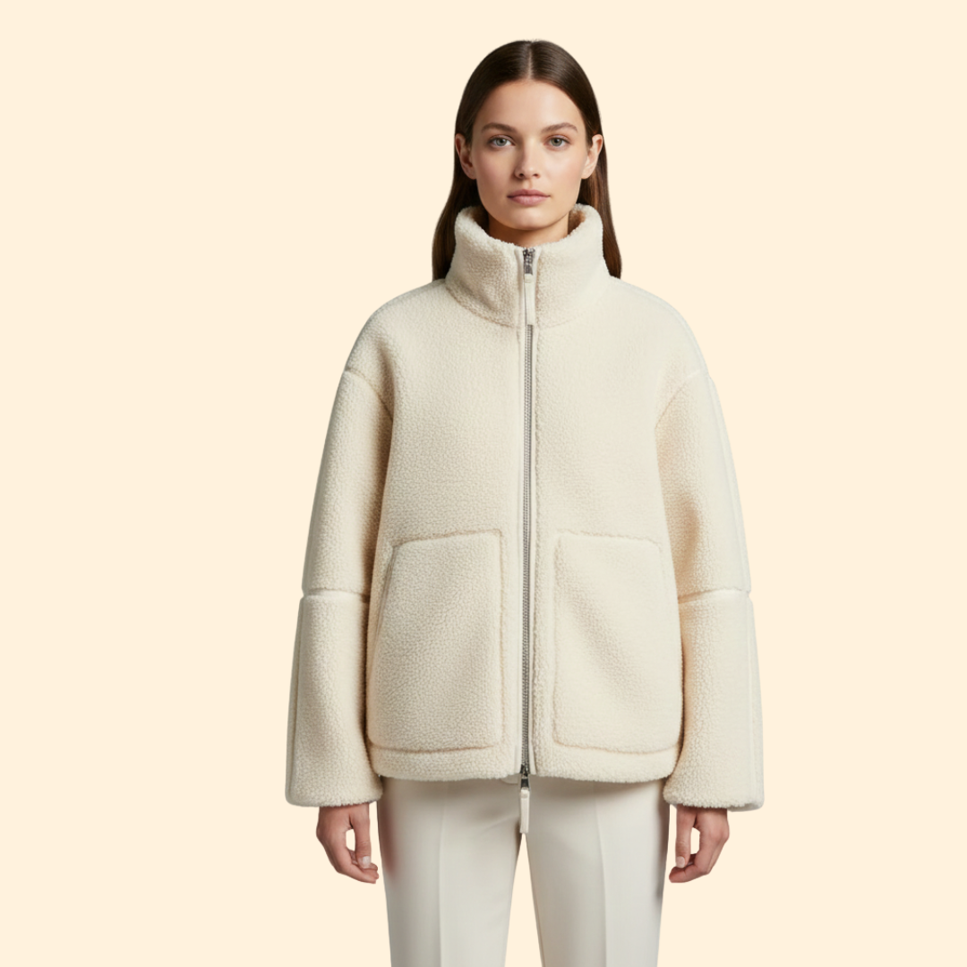 Women’s Fleece Jacket with High Collar