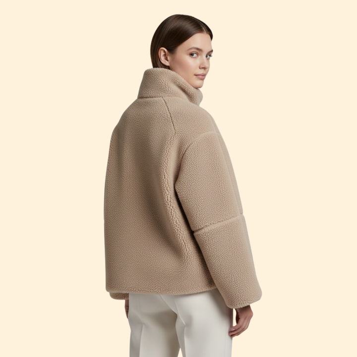 Women’s Fleece Jacket with High Collar