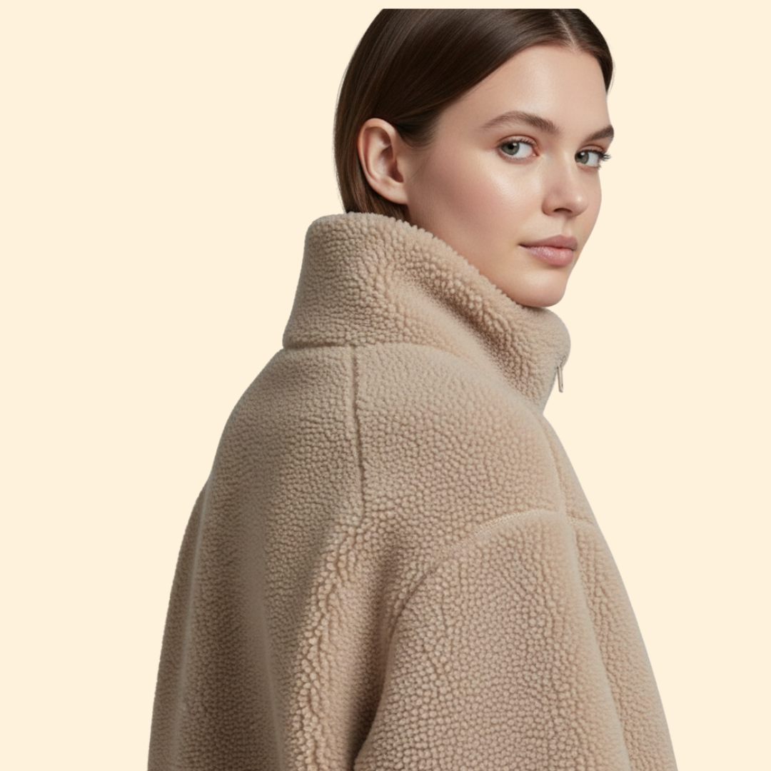 Women’s Fleece Jacket with High Collar