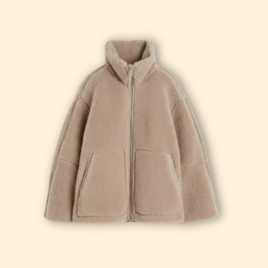 Women’s Fleece Jacket with High Collar