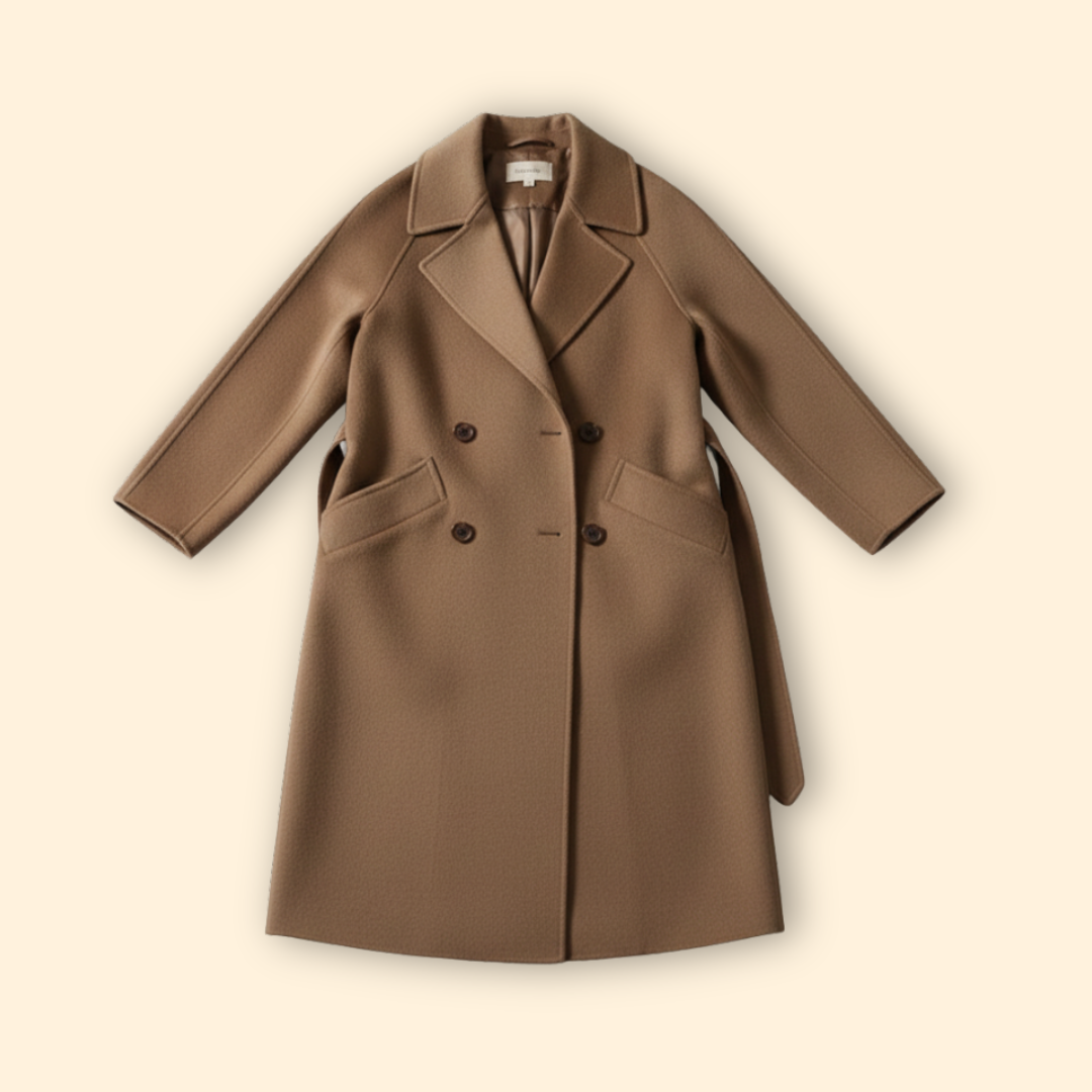 Women’s Coat with Double Breasted Front