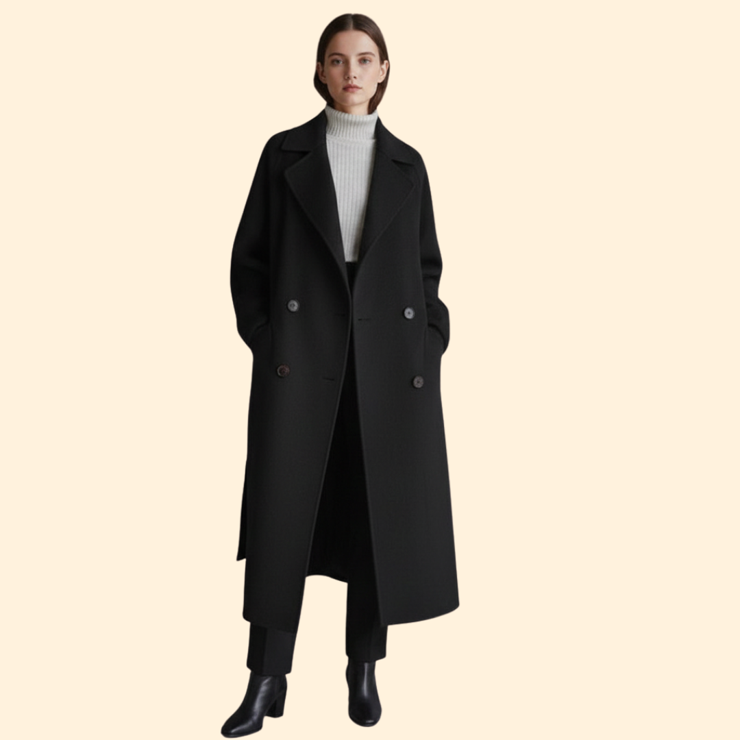 Women’s Coat with Double Breasted Front