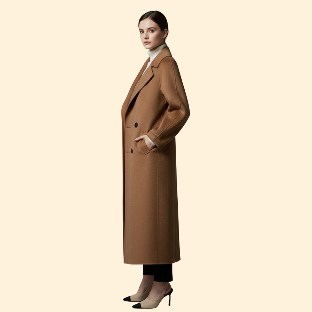 Women’s Coat with Double Breasted Front