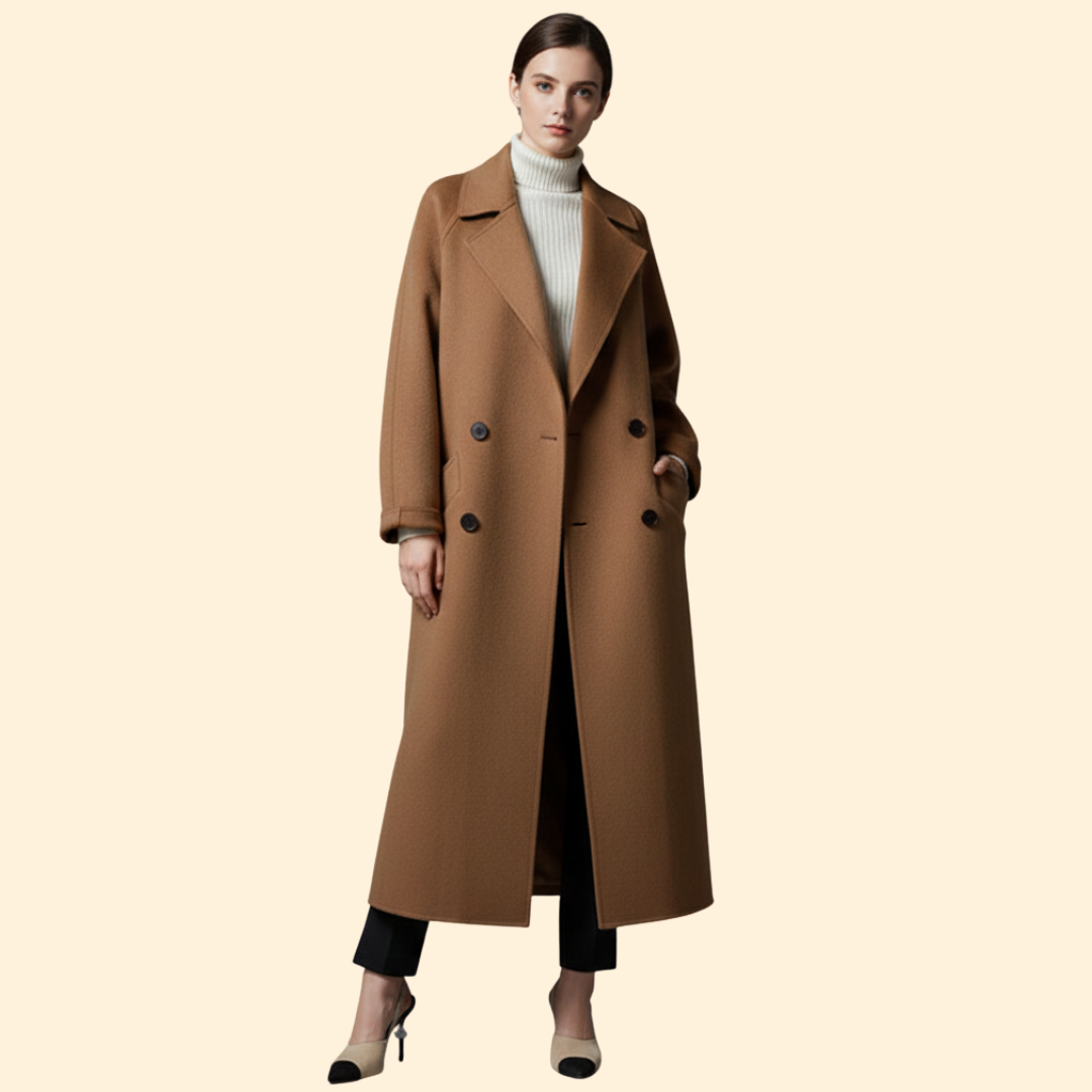 Women’s Coat with Double Breasted Front