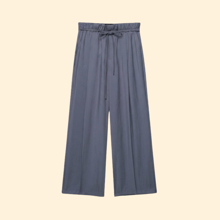 Women’s Palazzo Pants with Drawstring Waist