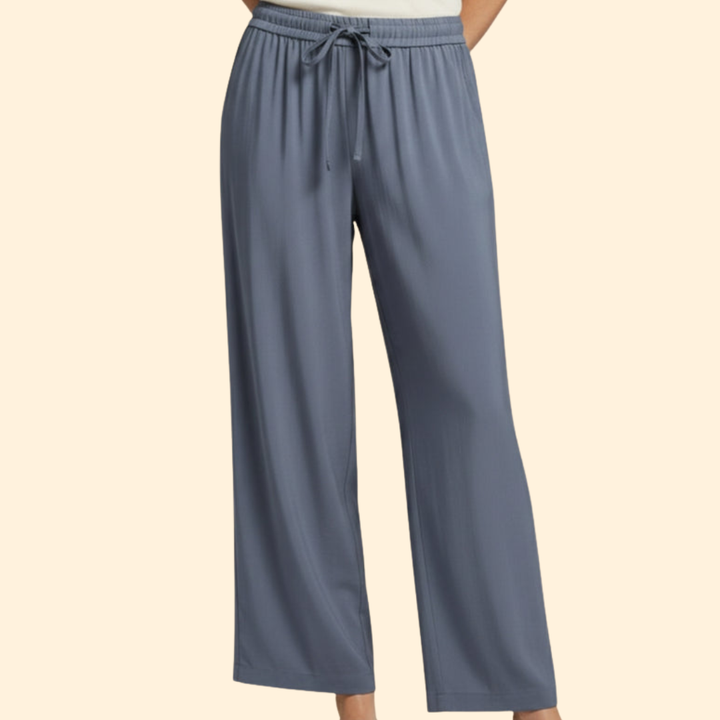 Women’s Palazzo Pants with Drawstring Waist