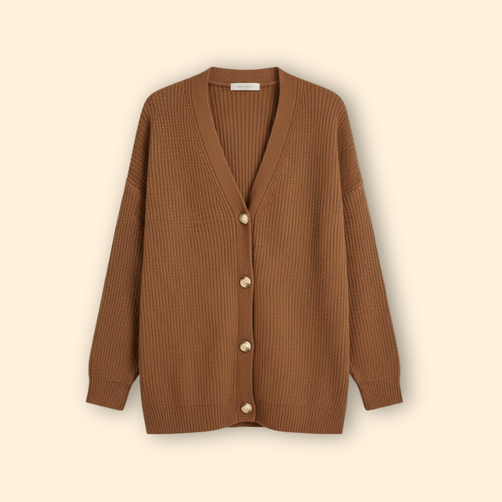 Women’s Ribbed Cardigan with Long Sleeves