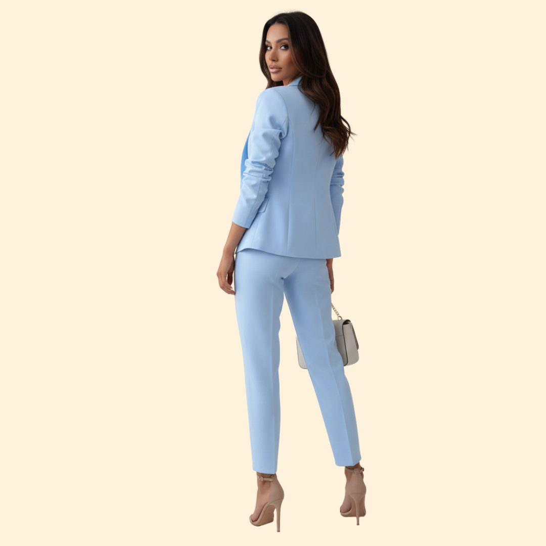 Women’s Suit Set with Double Breasted Blazer