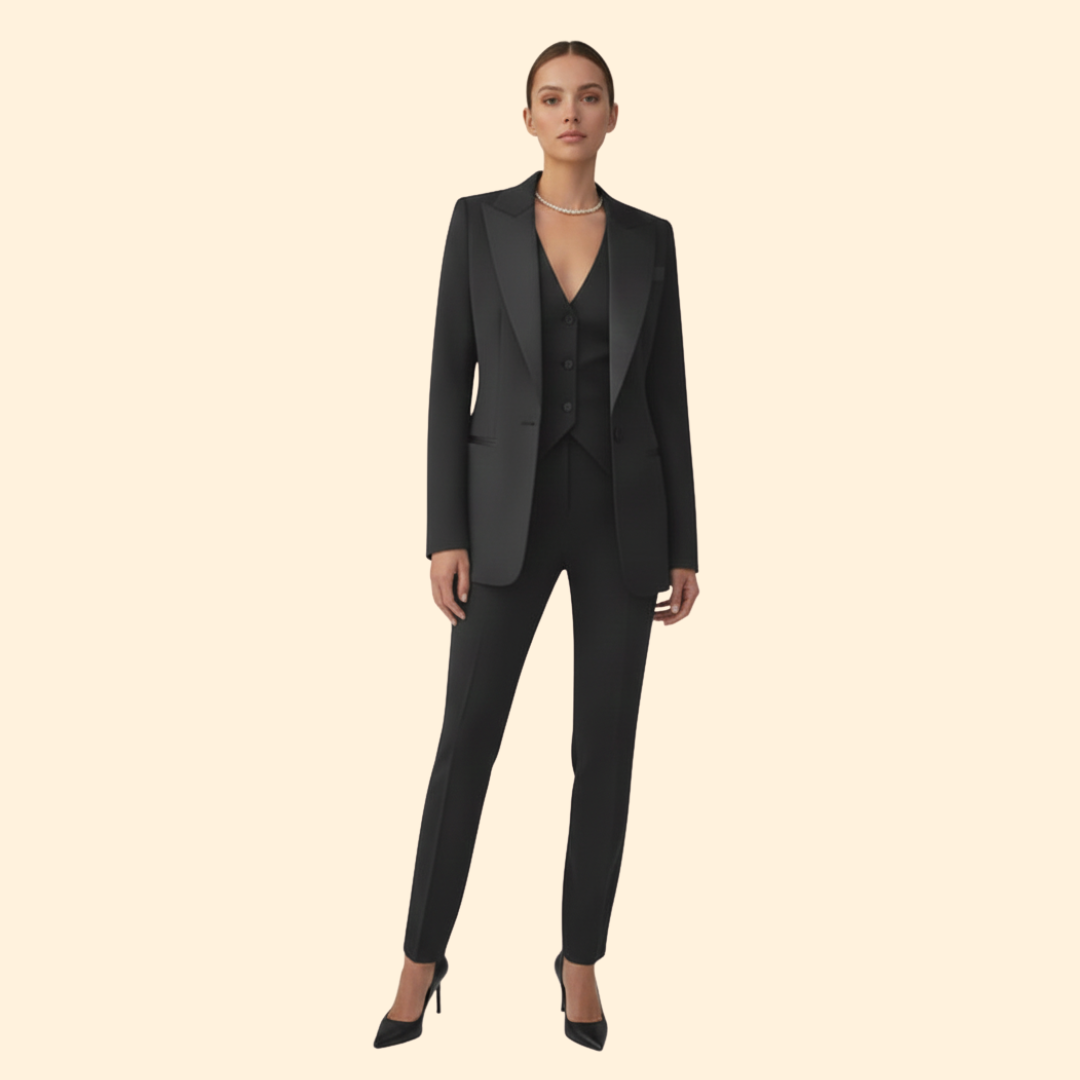 Women’s Suit Set with Tailored Vest