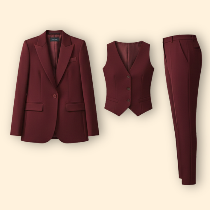Women’s Suit Set with Tailored Vest