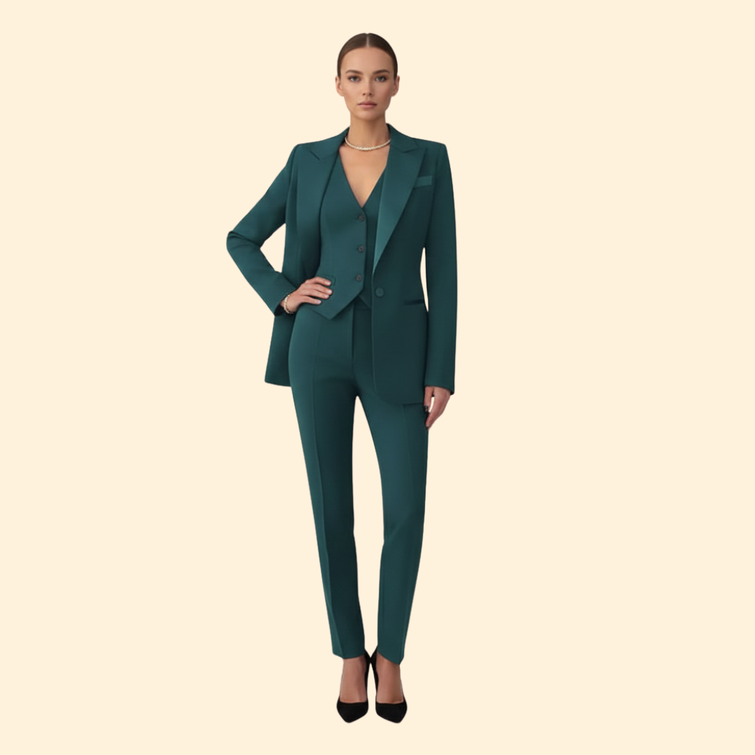 Women’s Suit Set with Tailored Vest