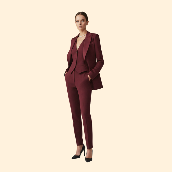 Women’s Suit Set with Tailored Vest