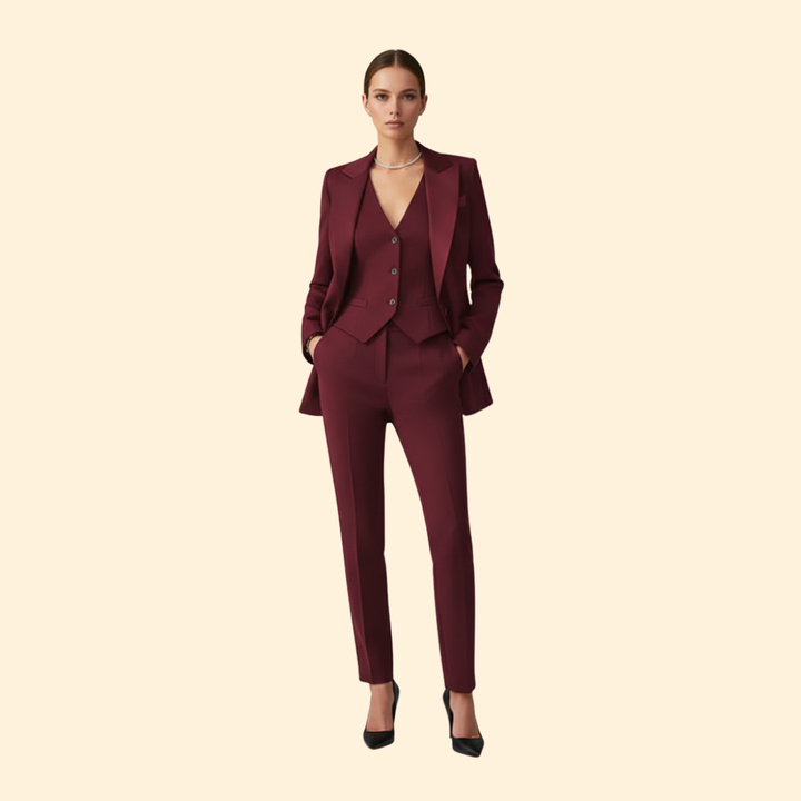 Women’s Suit Set with Tailored Vest