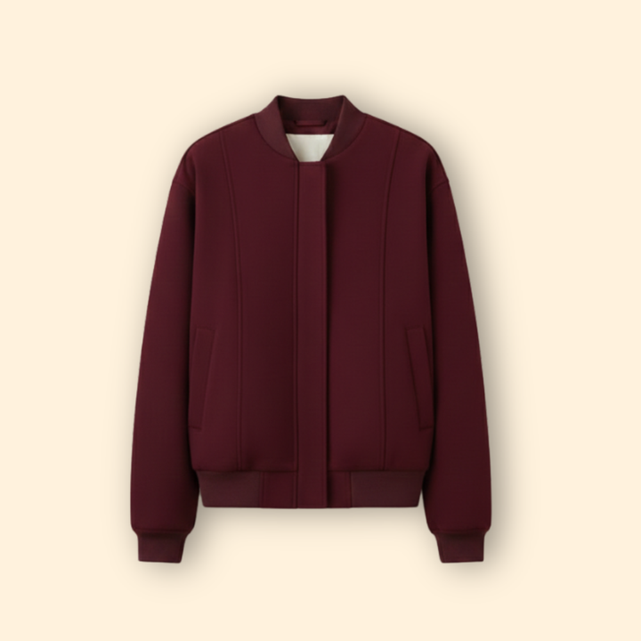 Women’s Varsity Bomber Jacket with Side Pockets