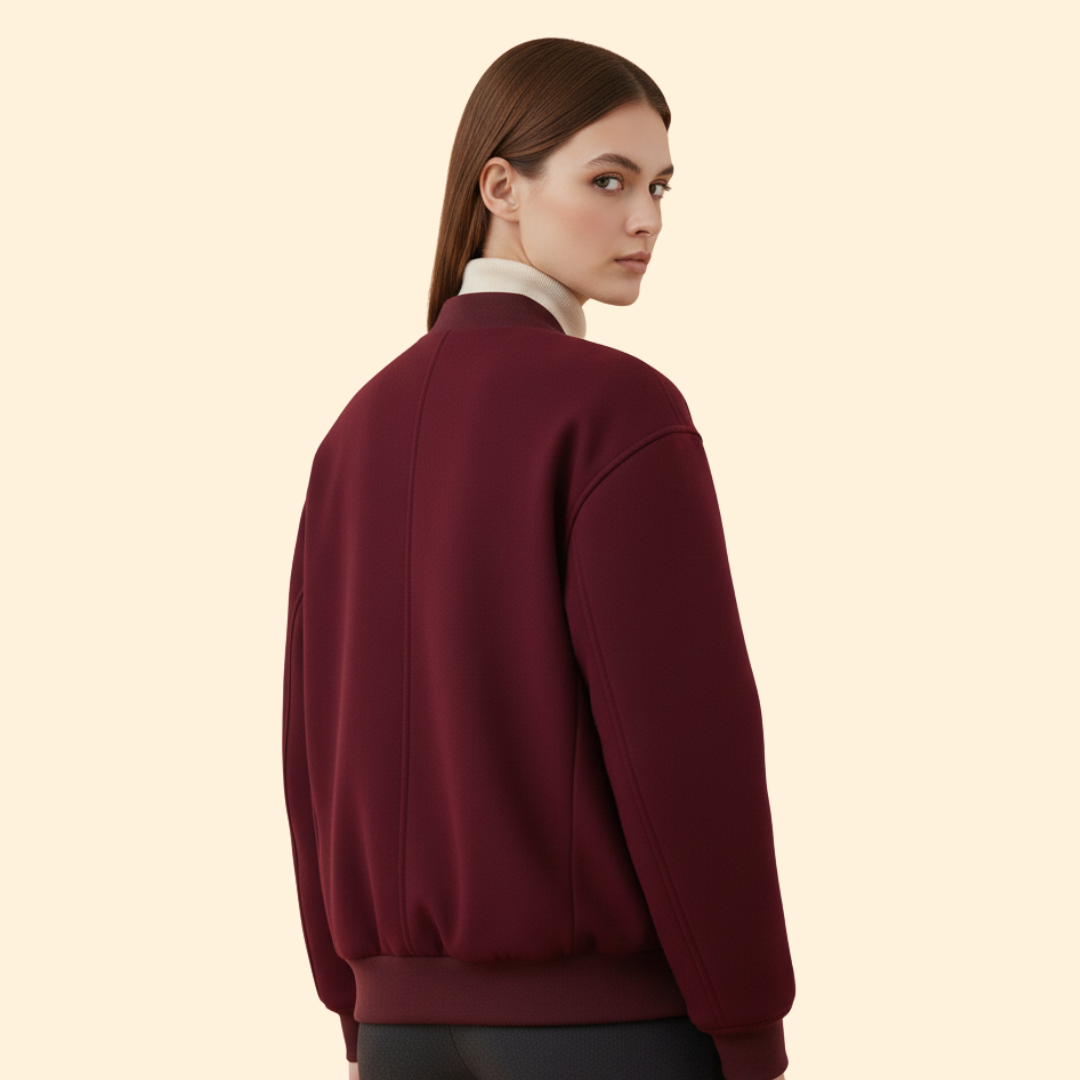 Women’s Varsity Bomber Jacket with Side Pockets