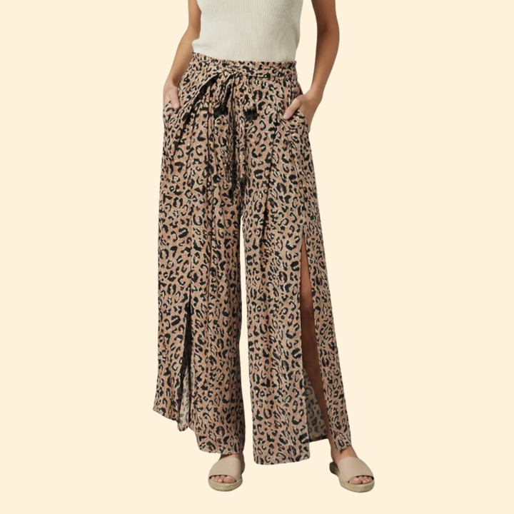 Women’s Wrap Front Pants with Side Slit