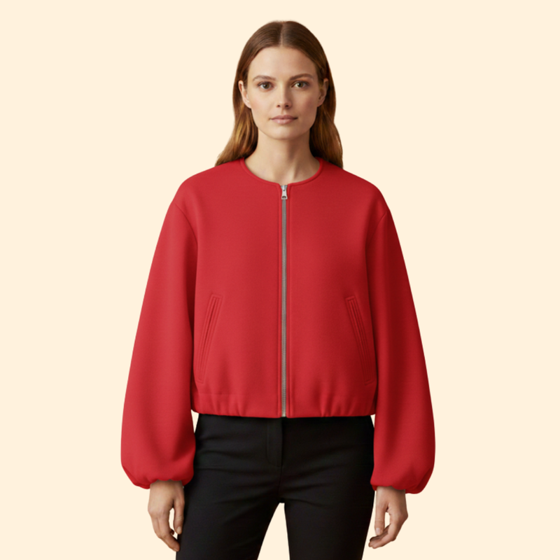 Women's Zip-Up Bomber Jacket