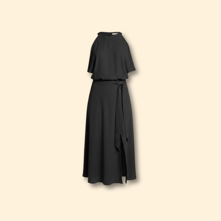 Women’s Draped Dress with Slit