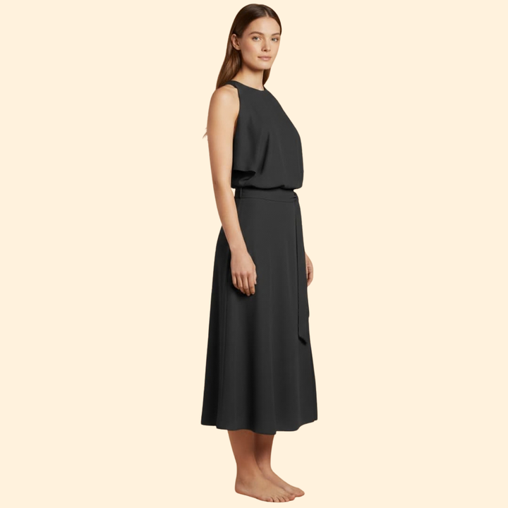 Women’s Draped Dress with Slit