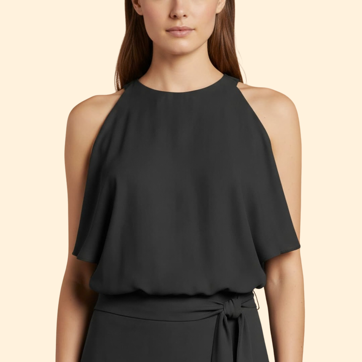 Women’s Draped Dress with Slit