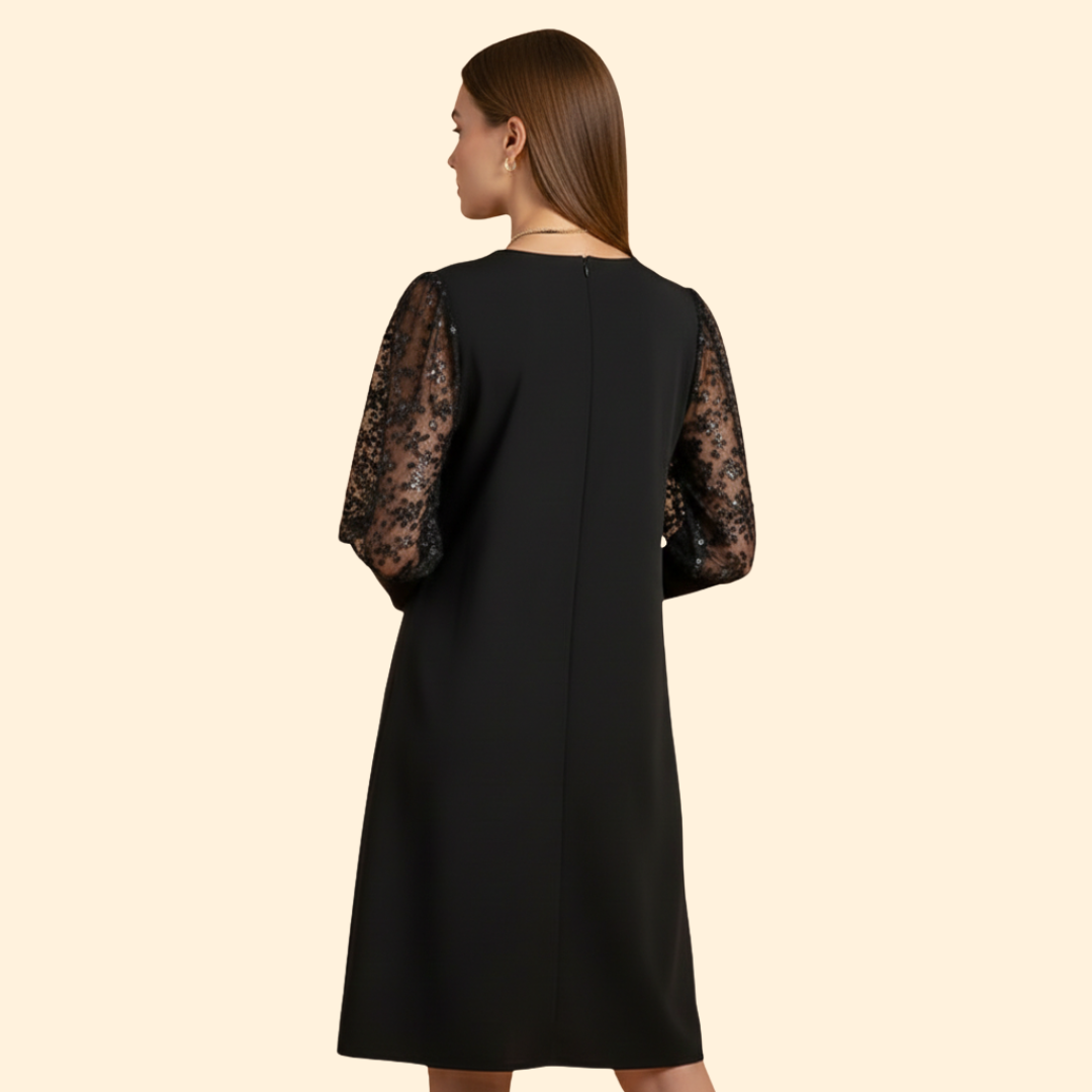 Women’s Dress with Lace Sleeves