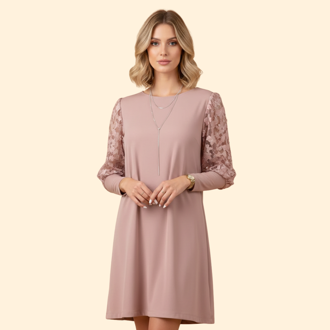 Women’s Dress with Lace Sleeves