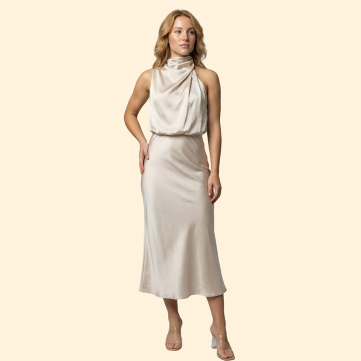 Women’s Elegant Satin Dress