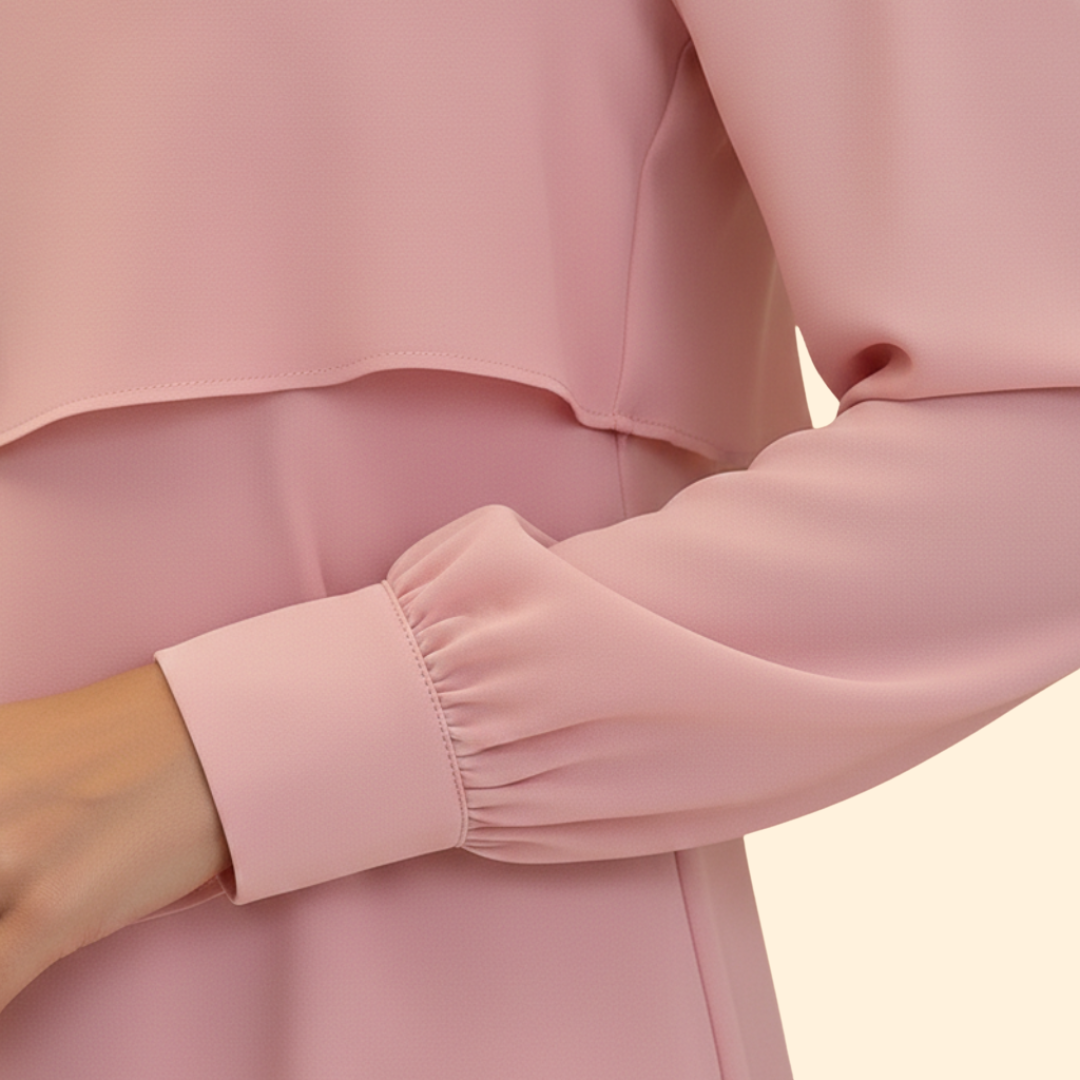 Women's Layered Dress with Long Sleeves